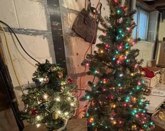 Huge selection of vintage Christmas decorations.