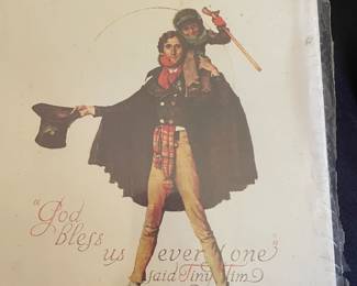 Norman Doll book with Tiny Tim and Bob Cratchit.