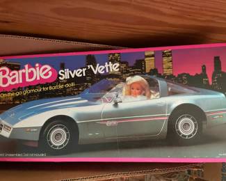 Barbie Silver 'Vette in box.