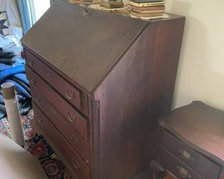 Vintage mahogany Slant front desk.