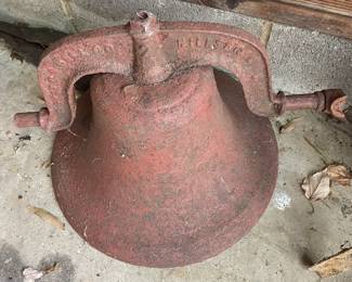 C.S. Bell of Hillsboro Ohio cast iron 16" round #2 bell.
