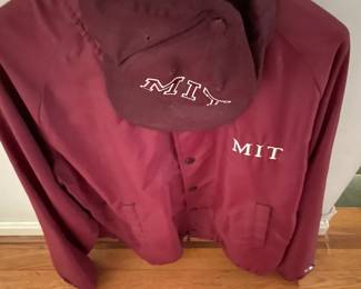 MIT jacket and hat.