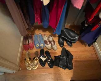 Amazing selection of vintage shoes.