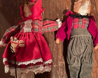 Huge selection of vintage Christmas decorations.