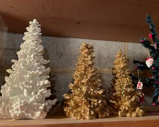 Huge selection of vintage Christmas decorations.