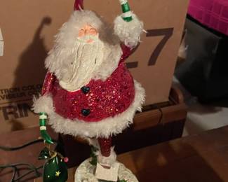 Huge selection of vintage Christmas decorations.