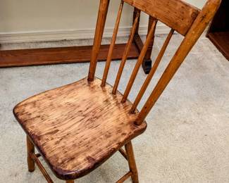 Antique Side Chair - looks handmade - $60. 