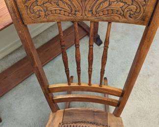 Antique Armless Rocking Chair - $74.00