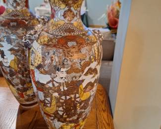 Japanese Satsuma Porcelain Palace Vase