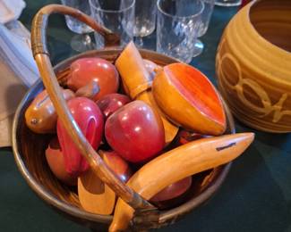 Handmade Fruit and Bowl