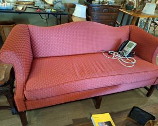 Vintage Camel Back Sofa