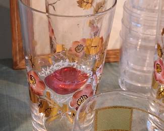 Libbey Glass Floral water glass