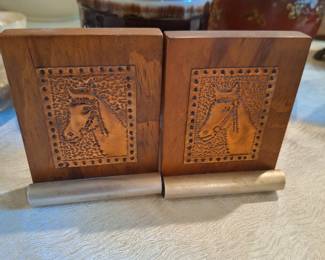 horse bookends