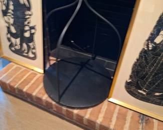 Hanging candle display handmade wrought iron