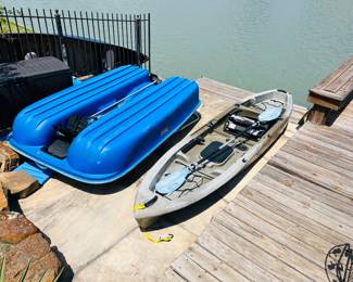 Tan colored Kayak sold - on right in pic