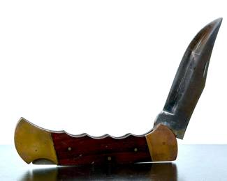 Vintage large single blade knife from Pakistan 