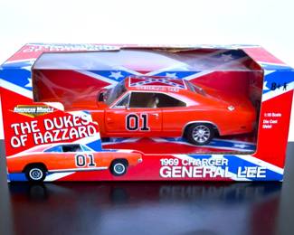 American Muscles 1:18 Die Cast of the 1969 Charger, General Lee, of The Dukes of Hazzard.   