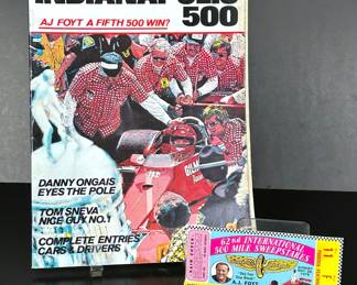 1978 Indy 500 program and ticket 