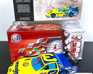 Die-Cast of Dale Earnhardt's #3 Wrangler 1980s Camaro for the 1985 to 1986 Showdown Series in 1:24th scale by Action Diecast, 2004 edition 
