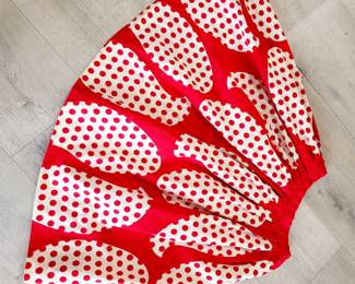 1950s cotton skirt w/ metal zipper