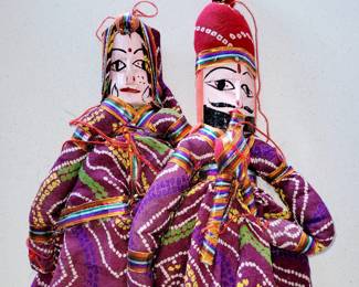 Vintage handmade finger puppets