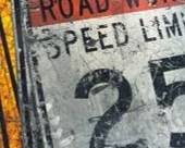 Vintage road signs just in