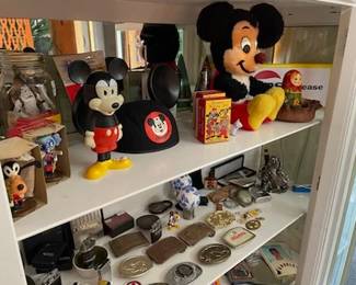 Vintage Mickey collection,  mens brass buckles - available now inside