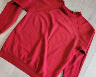 70s mens vintage fleece long sleeve