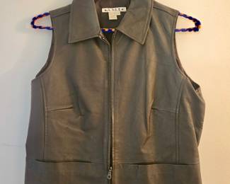 Ladies leather vest 