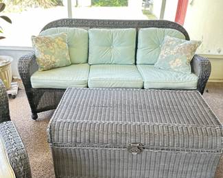 Outdoor wicker furniture