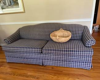 Sleeper sofa in good condition, very Ralph Lauren Home-ish