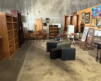 Warehouse full of antiques
