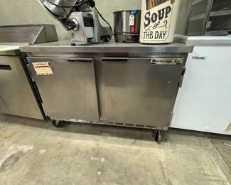 Beverage air industrial kitchen refrigerator 