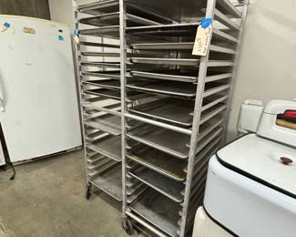 Bakery baking racks and baking sheets