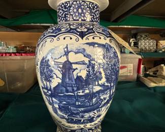 Royal Delft Blue and White Urn