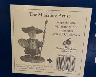 #296	The Greenwich Workshop Collection  Minature Artist	 $60.00 
