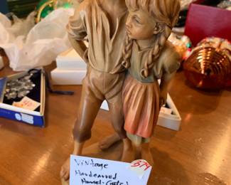 #379	Vintage Hand-crafted Hansel& Gretel Germany- 10" Tall	 $100.00 
