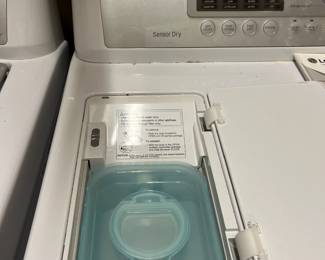 #183	LG Washer - no agitator - clear top - True Balance Anti-Vibration System, LG True Steam Dryer  - sold as a set	 $450.00 
