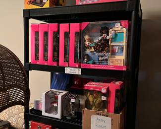 Do we have Barbie of all types.  This room is full with Dolls and accessories.