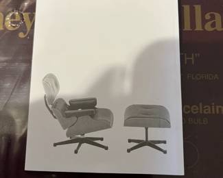 #222	Vitra Design Museum Miniatures Collection - Leather Chair & Ottoman by Charles Eames Designer	 $500.00 
