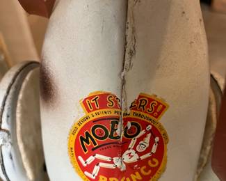#211	Mobo Bronco Metal  Rolling horse - 1950's 	 $150.00 
