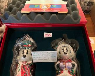 #357	Christopher Radko Mickey and Minnie - 1997	 $100.00 
