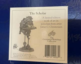 #207	The Greenwich Workshop Collection - Scholar	 $100.00 

