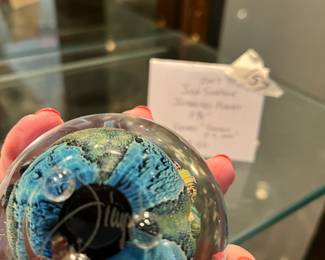 #157	2007 Josh Simpson "Inhibited Planet" 2 75"T - Signed Simpson 5-3-2007	 $150.00 
