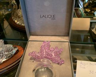 #412	Lalique Perfume Bottle 1991 - Lillies of the Valley - Purple	 $100.00 
