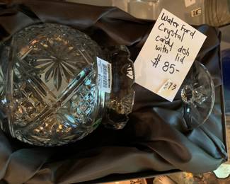 #373	Waterford Candy Dish w/lid in box	 $85.00 
