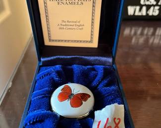 #168	Halcyon Days Enamels - Trinket Box	 $40.00 
