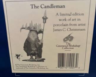 #295	The Greenwich Workshop Collection  Candle Man	 $100.00 
