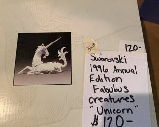 #368	Swarovski 1996 Annual Edition Unicorn	 $120.00 
