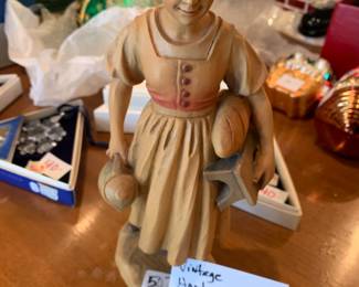 #380	Vintage Hand-Crafted Milk Maid - 10" Tall	 $50.00 
